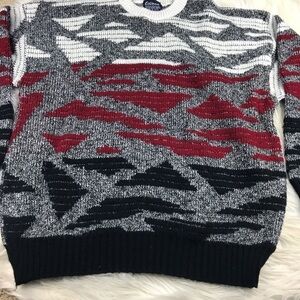 Vintage grandpa sweater boxy fit crew neck L